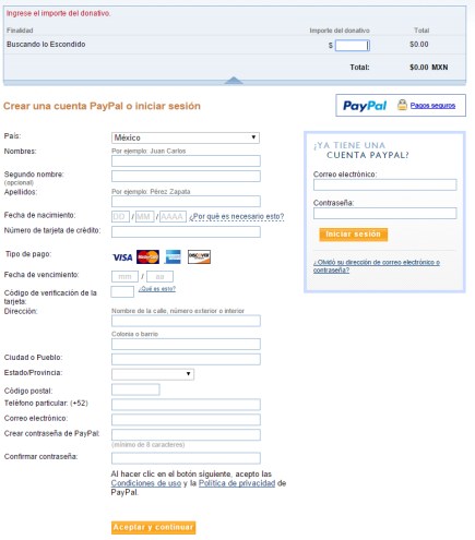 paypal form