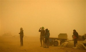 También Gaza ha sido afectada por la tormenta.