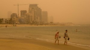 Vista de la playa del Tel Aviv y Jaffa.