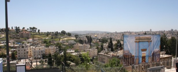 Vista hacia el monte moriah