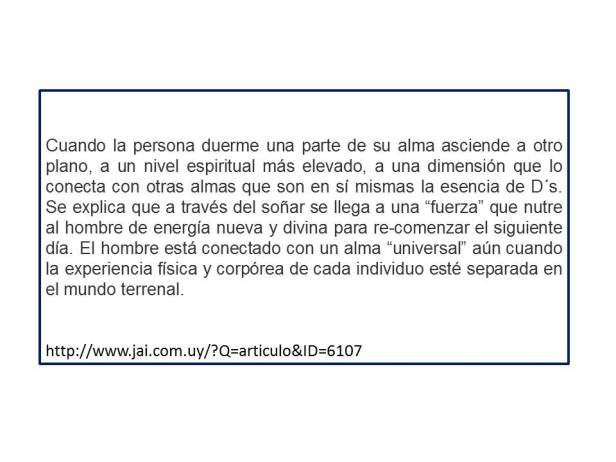 el alma en el sueño