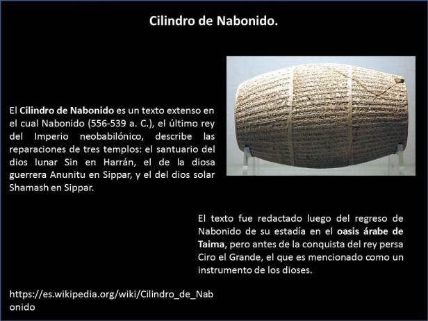 Cilibdro de Nabonido