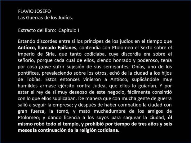 flavio josefo tres aÑos y medio