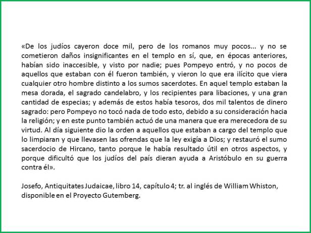 POMPEYO SEGUN JOSEFO